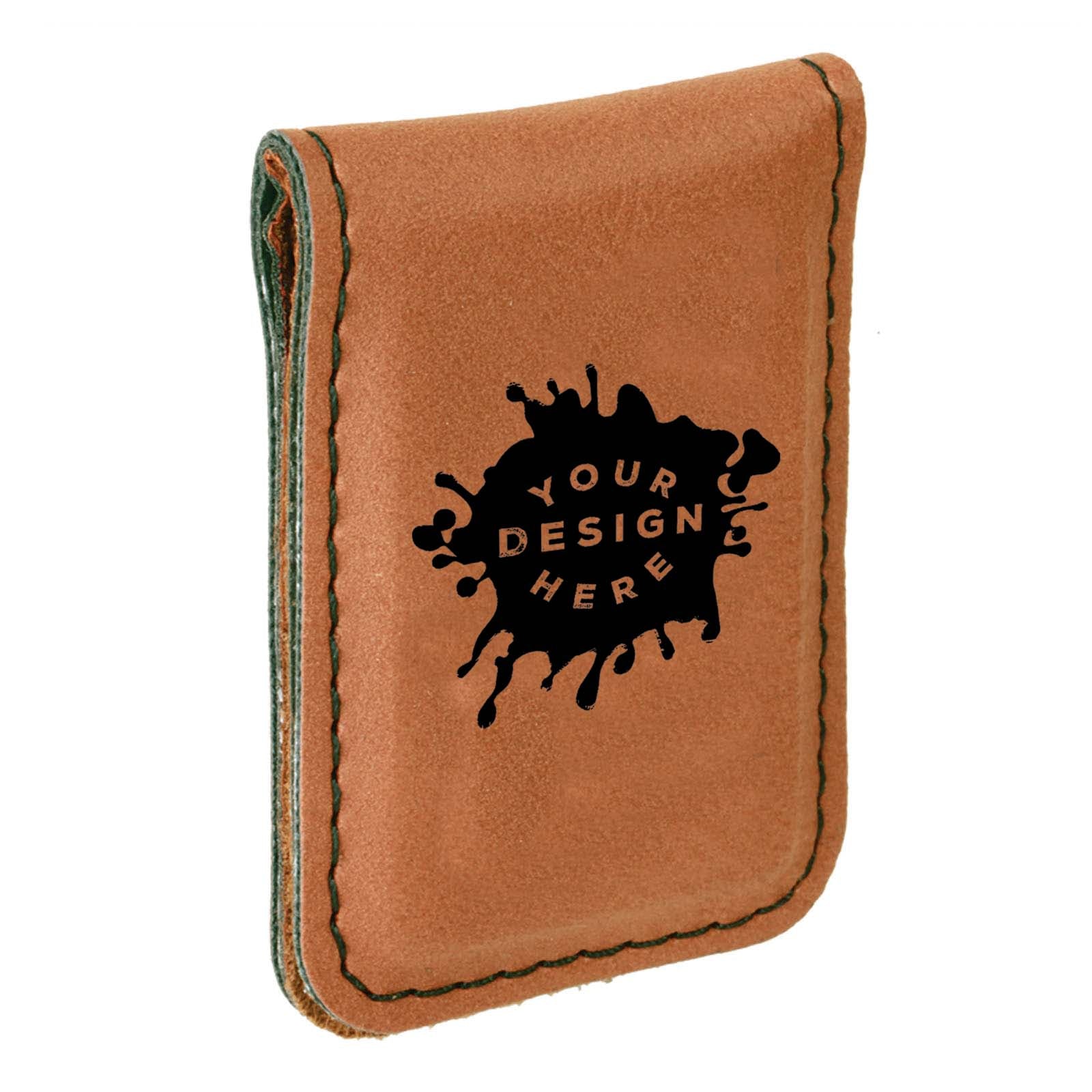 Custom-Engraved Laserable Leatherette Money Clip - Mato & Hash