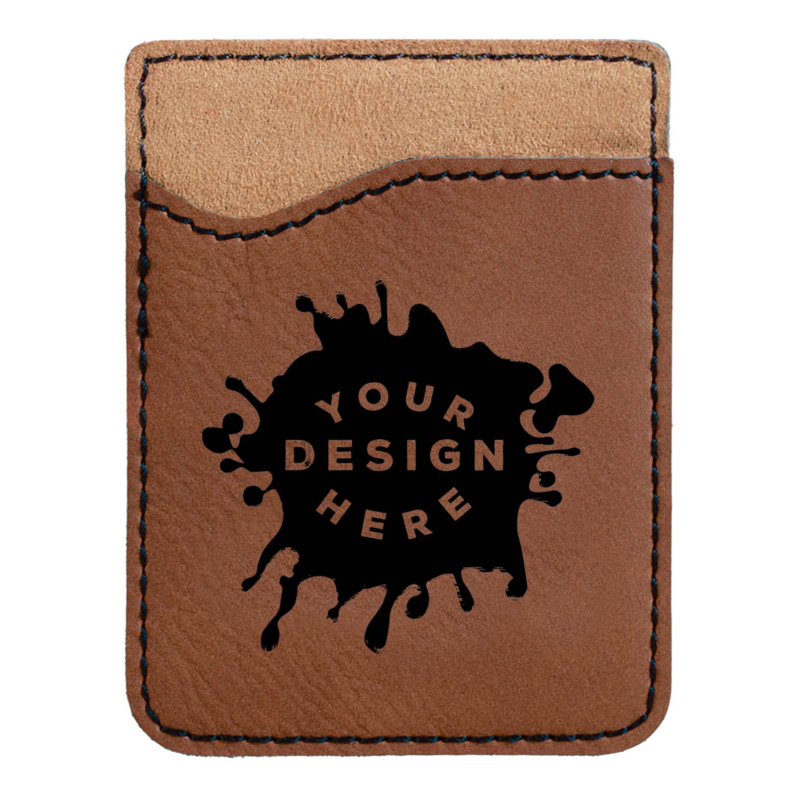Custom-Engraved Laserable Leatherette Phone Wallet - Mato & Hash