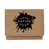 Custom-Engraved Laserable Leatherette Trifold Wallet - Mato & Hash