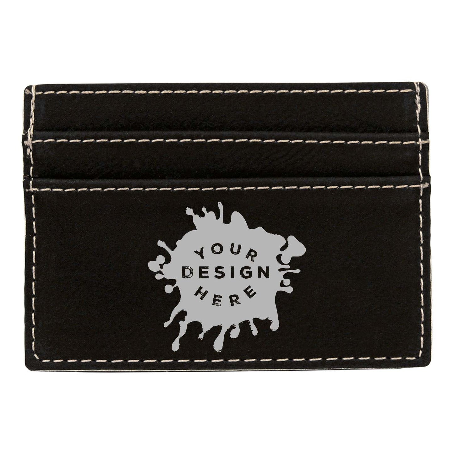Custom-Engraved Laserable Leatherette Wallet Clip - Mato & Hash
