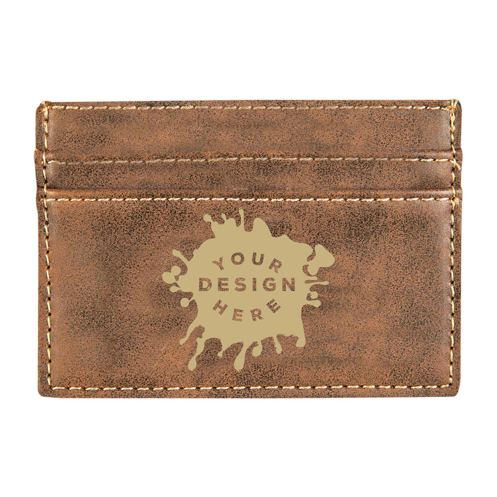 Custom-Engraved Laserable Leatherette Wallet Clip - Mato & Hash