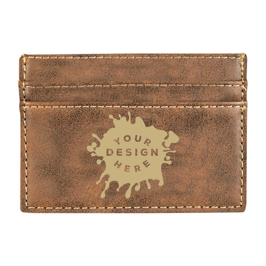 Custom-Engraved Laserable Leatherette Wallet Clip - Mato & Hash