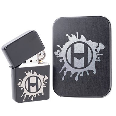 Custom Engraved Lighter & Tin - Three (3) Colors Available - Mato & Hash