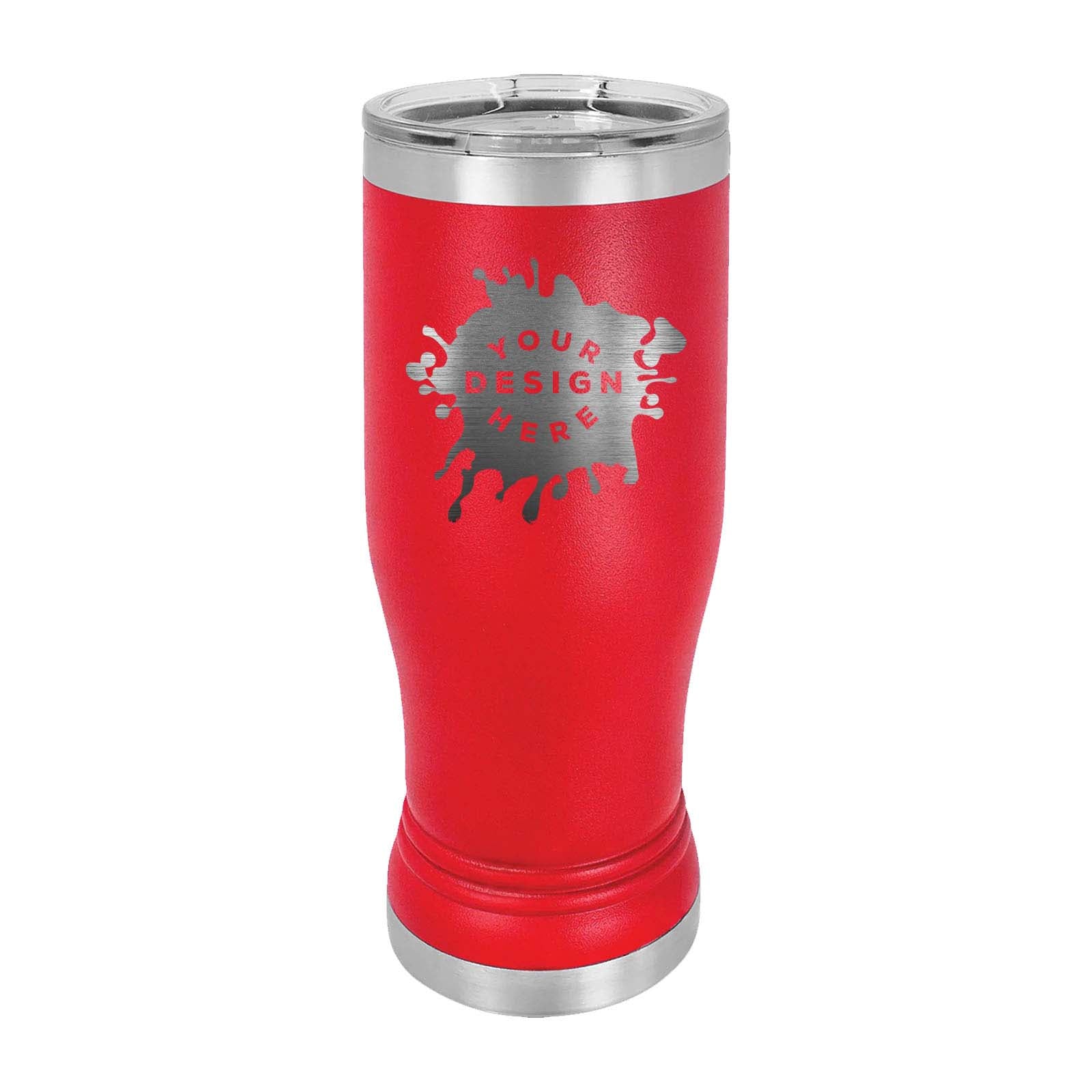 REAL YETI 14 Oz. Laser Engraved Rescue Red Stainless Steel Yeti