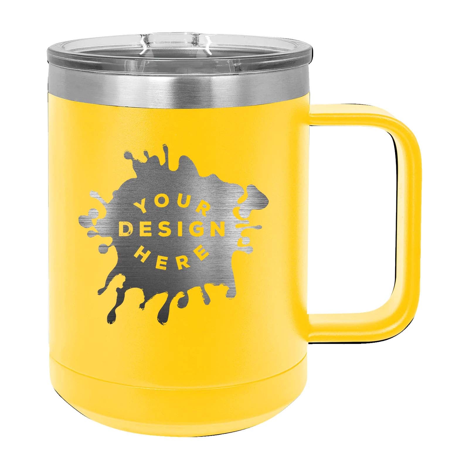 Design Bulk Custom Coffee Mugs 15 oz Insulated with Engraved Logo