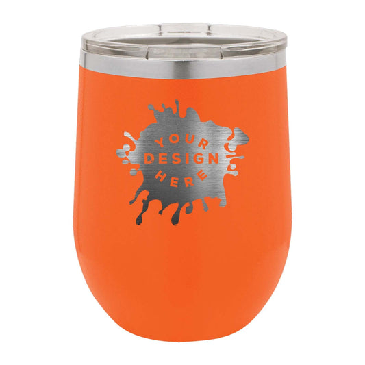 Custom Engraved Matte Wine Tumbler 12 oz. - Mato & Hash