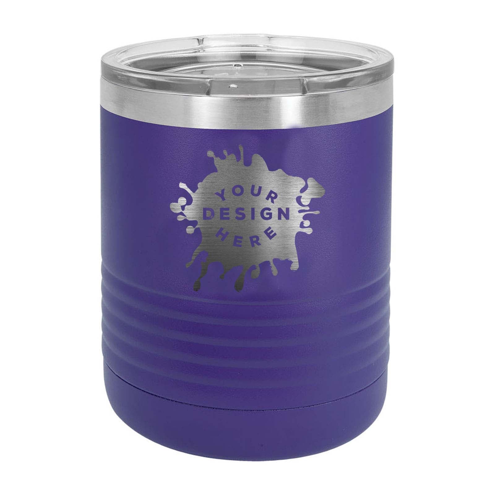 Custom Engraved Polar Camel Ringneck 10 oz. Black Vacuum Insulated Tumbler - Mato & Hash