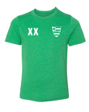 Custom FC Name & Number Shield Kids Soccer T Shirts - Mato & Hash