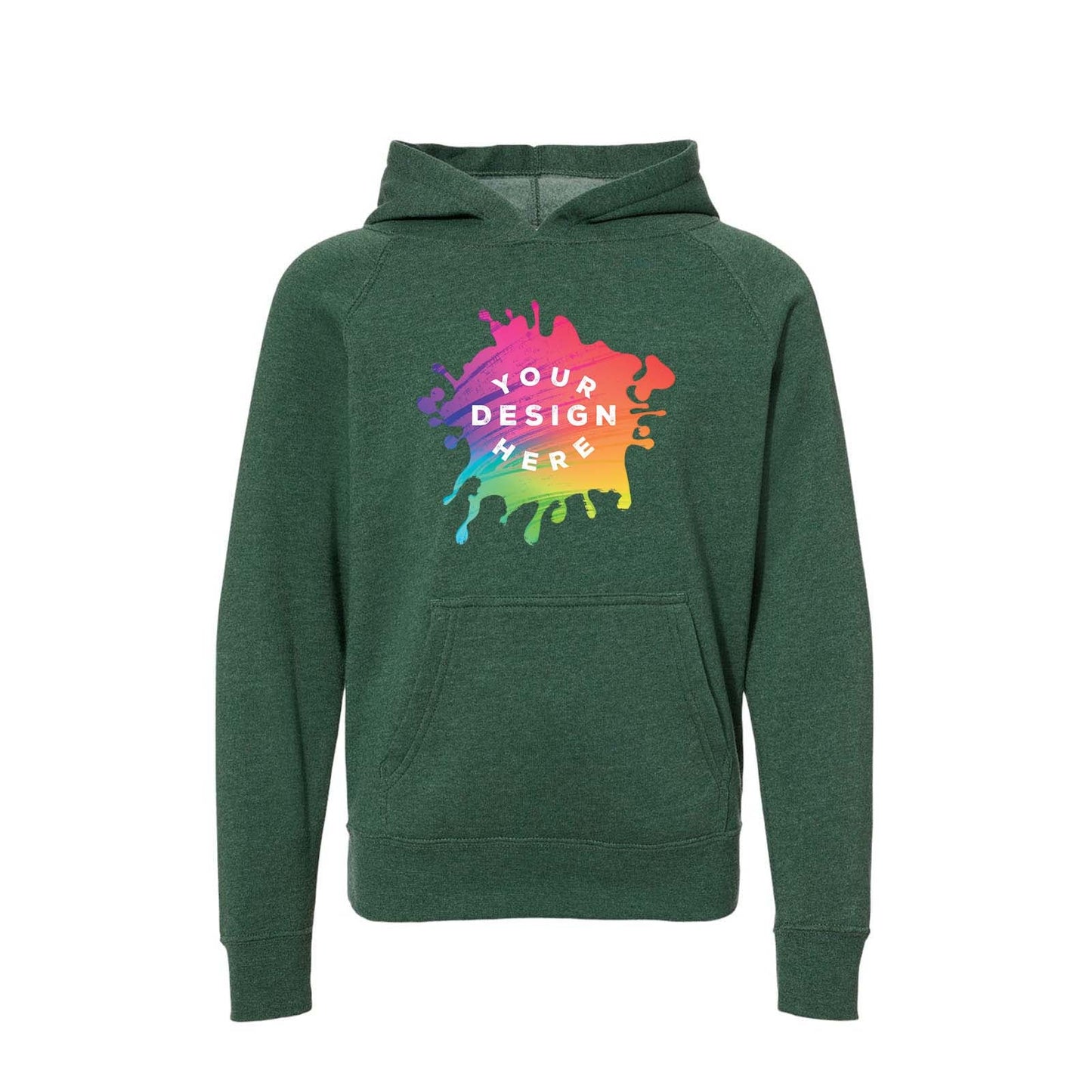Custom Independent Trading CO. Youth Special Blend Raglan Hooded Sweatshirt - Mato & Hash