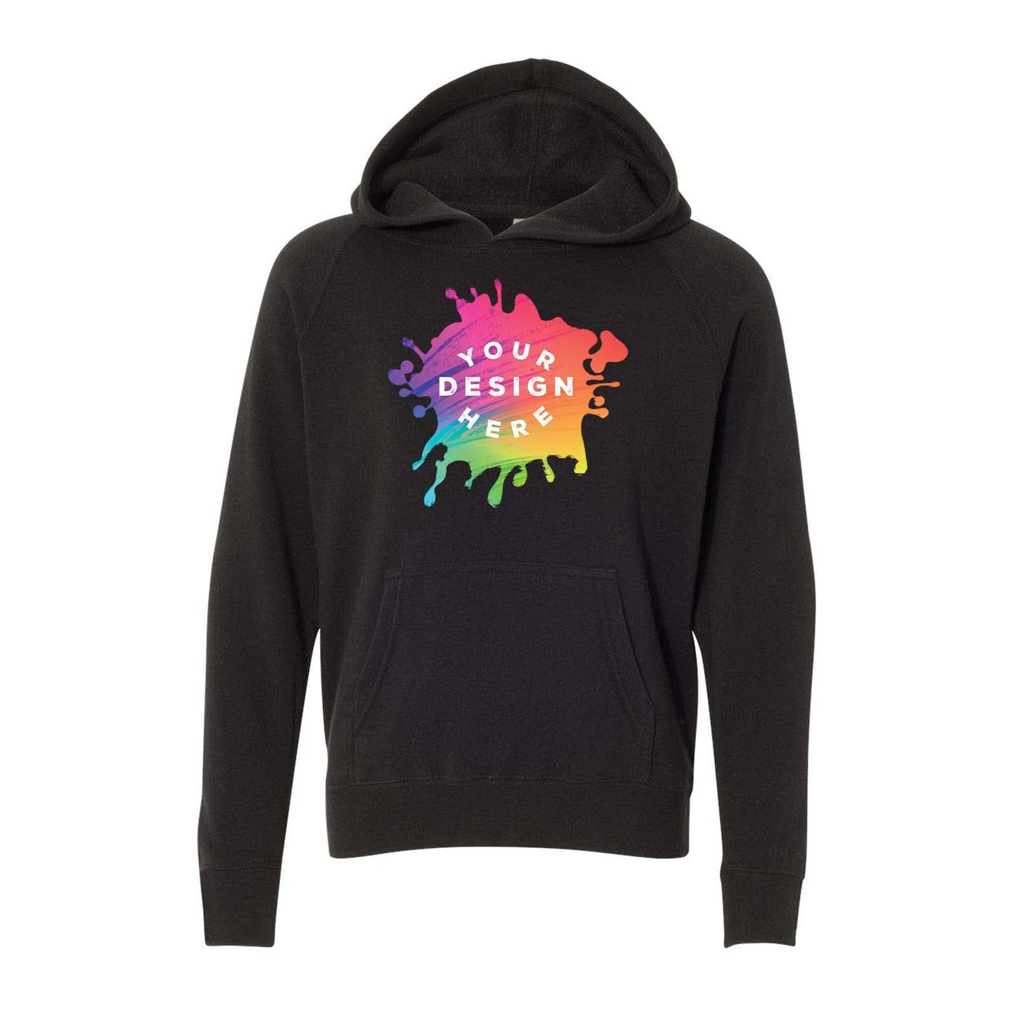 Custom Independent Trading CO. Youth Special Blend Raglan Hooded Sweatshirt - Mato & Hash