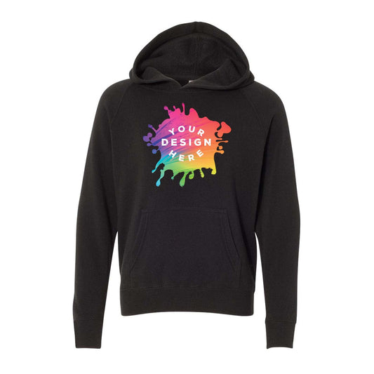 Custom Independent Trading CO. Youth Special Blend Raglan Hooded Sweatshirt - Mato & Hash