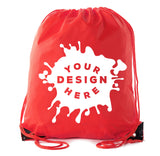 Custom Jumbo Polyester Drawstring Bag - Bulk