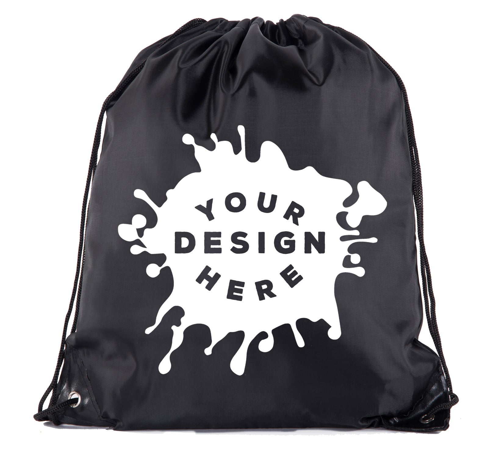 Custom Jumbo Polyester Drawstring Bag - Bulk - For Businesses - Mato & Hash