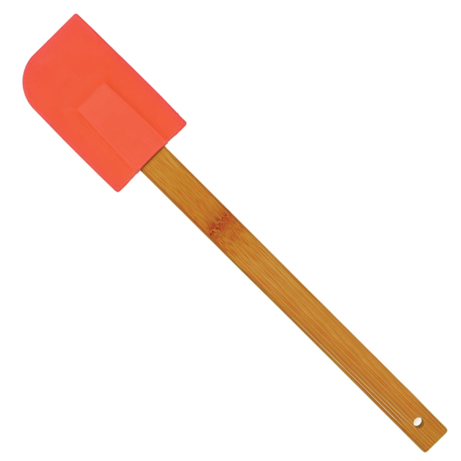 Custom Laser Engraved 11 3/4" Silicone Spatula with Bamboo Handle - Mato & Hash