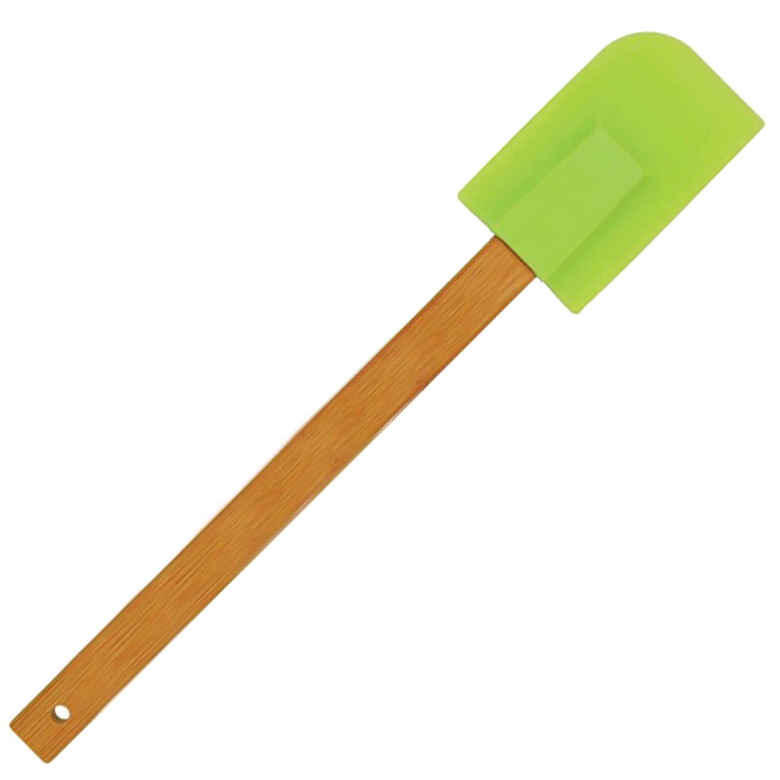 Custom Laser Engraved 11 3/4" Silicone Spatula with Bamboo Handle - Mato & Hash