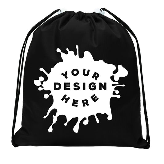 Custom Mini Polyester Drawstring Bag - Mato & Hash