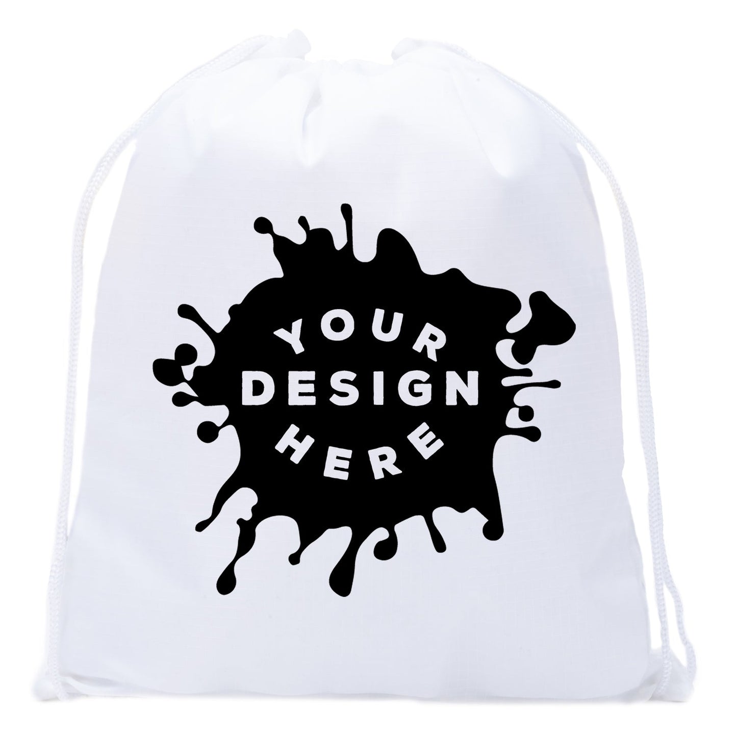 Custom Mini Polyester Drawstring Bag - Mato & Hash