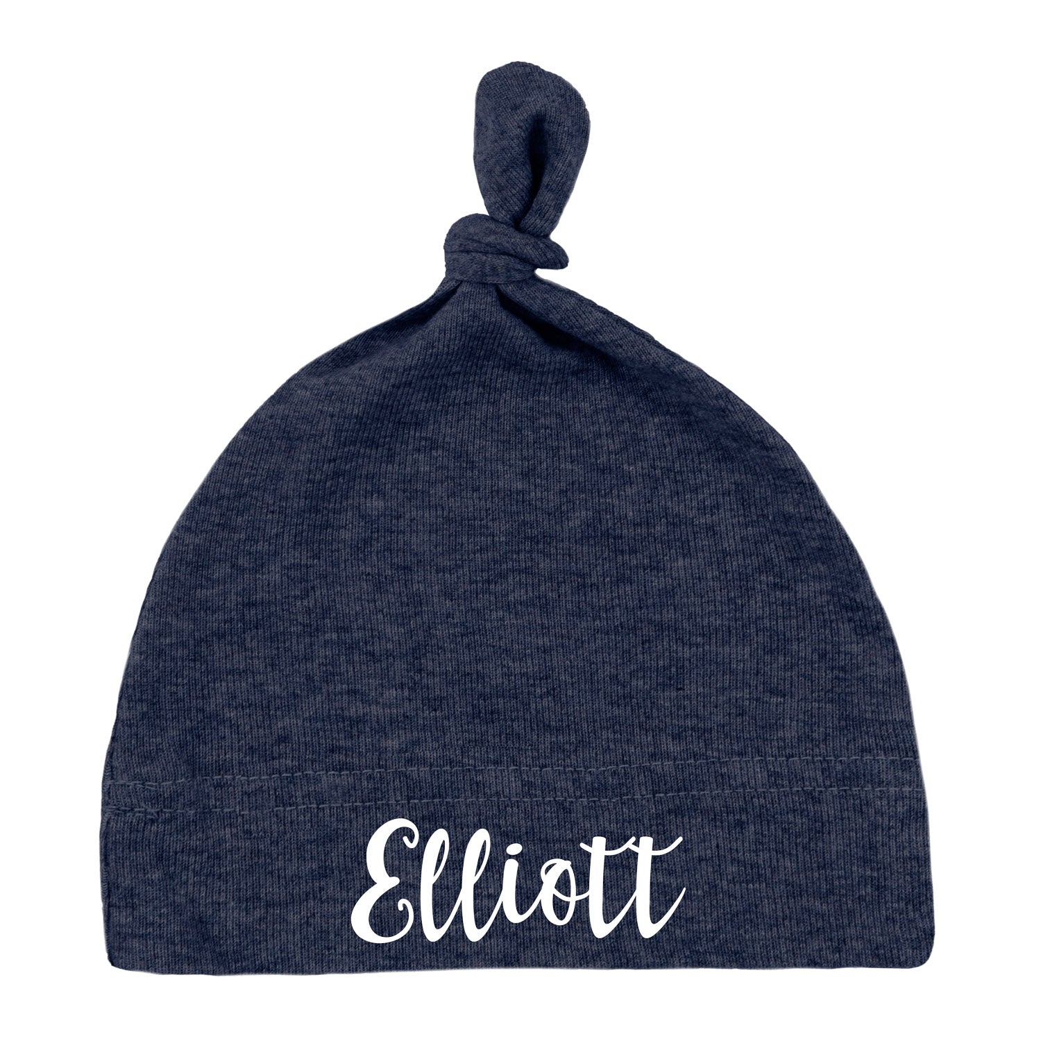 Custom Name Baby Hat w/ Adjustable Top Knot - Mato & Hash