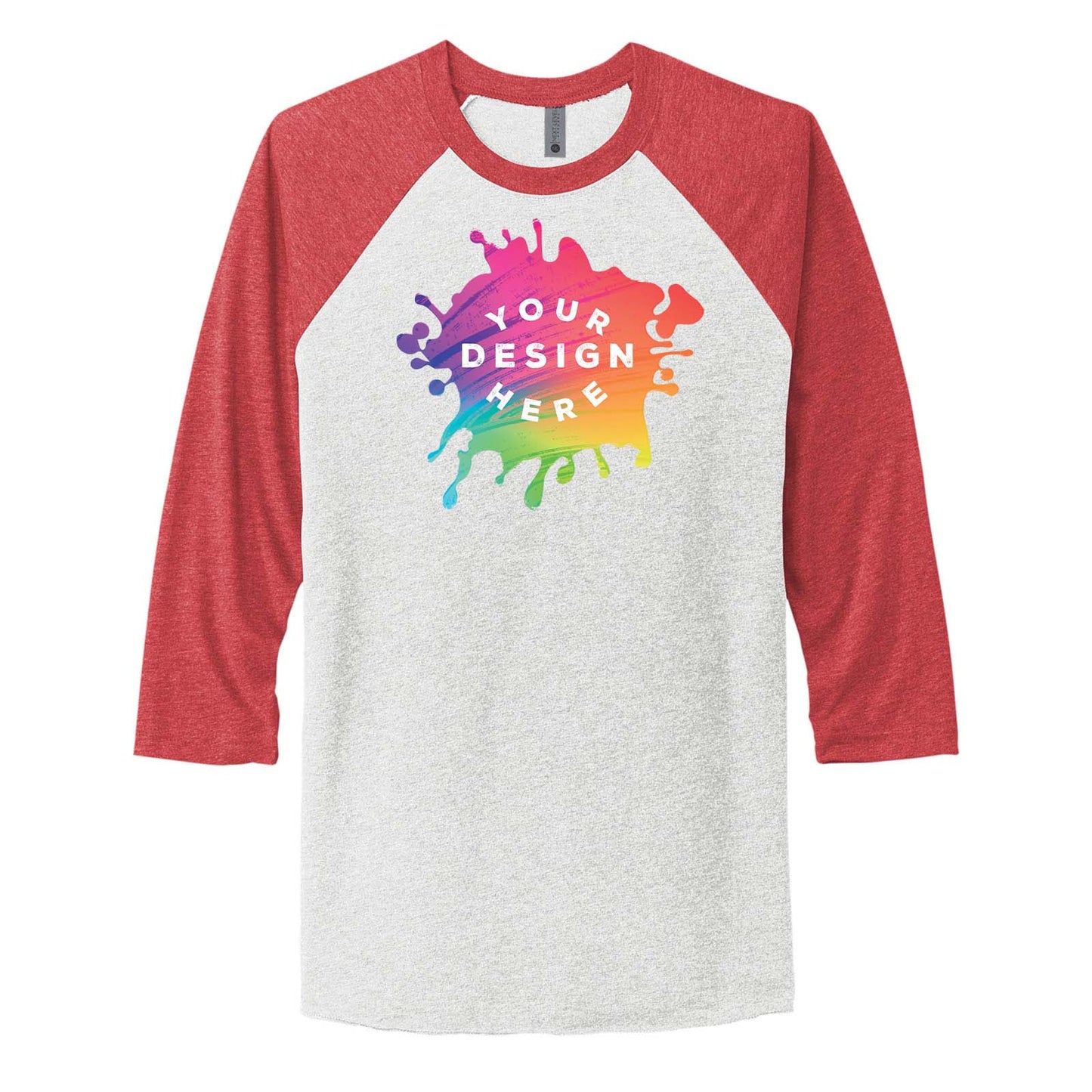 Custom Next Level Unisex Tri Blend 3/4 Sleeve Raglan Tee - Mato & Hash