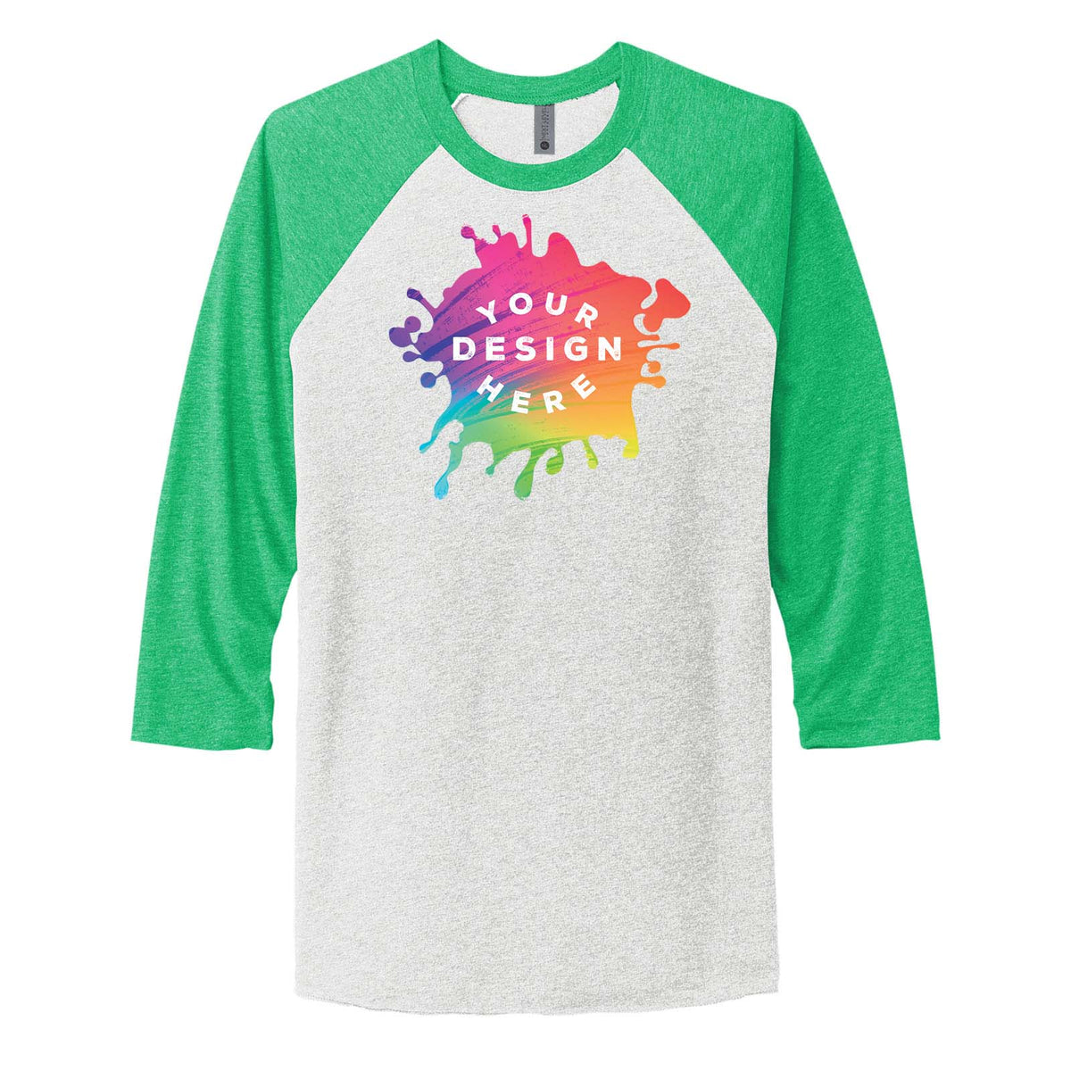 Custom Next Level Unisex Tri Blend 3/4 Sleeve Raglan Tee - Mato & Hash