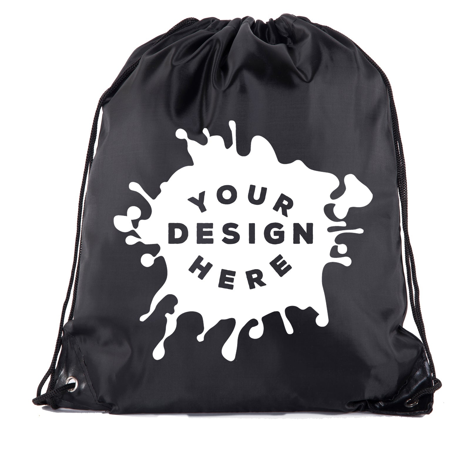 Custom Polyester Drawstring Bag - Bulk - For Businesses - Mato & Hash