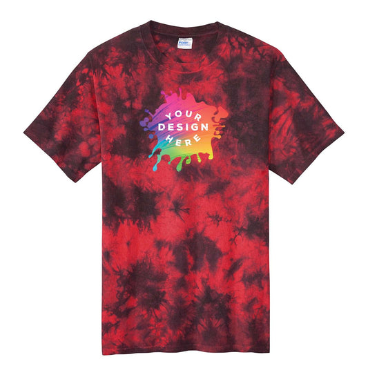 Custom Port & Company ® Crystal Tie-Dye Tee - Mato & Hash