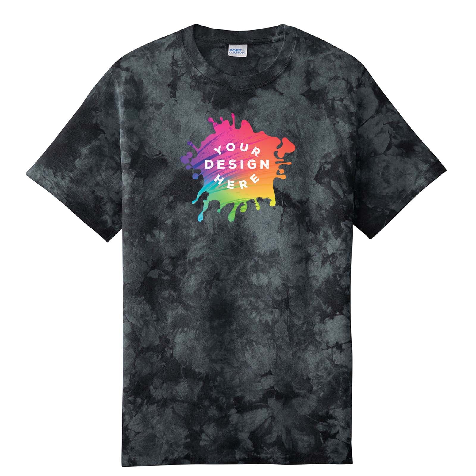 Custom Port & Company ® Crystal Tie-Dye Tee - Mato & Hash