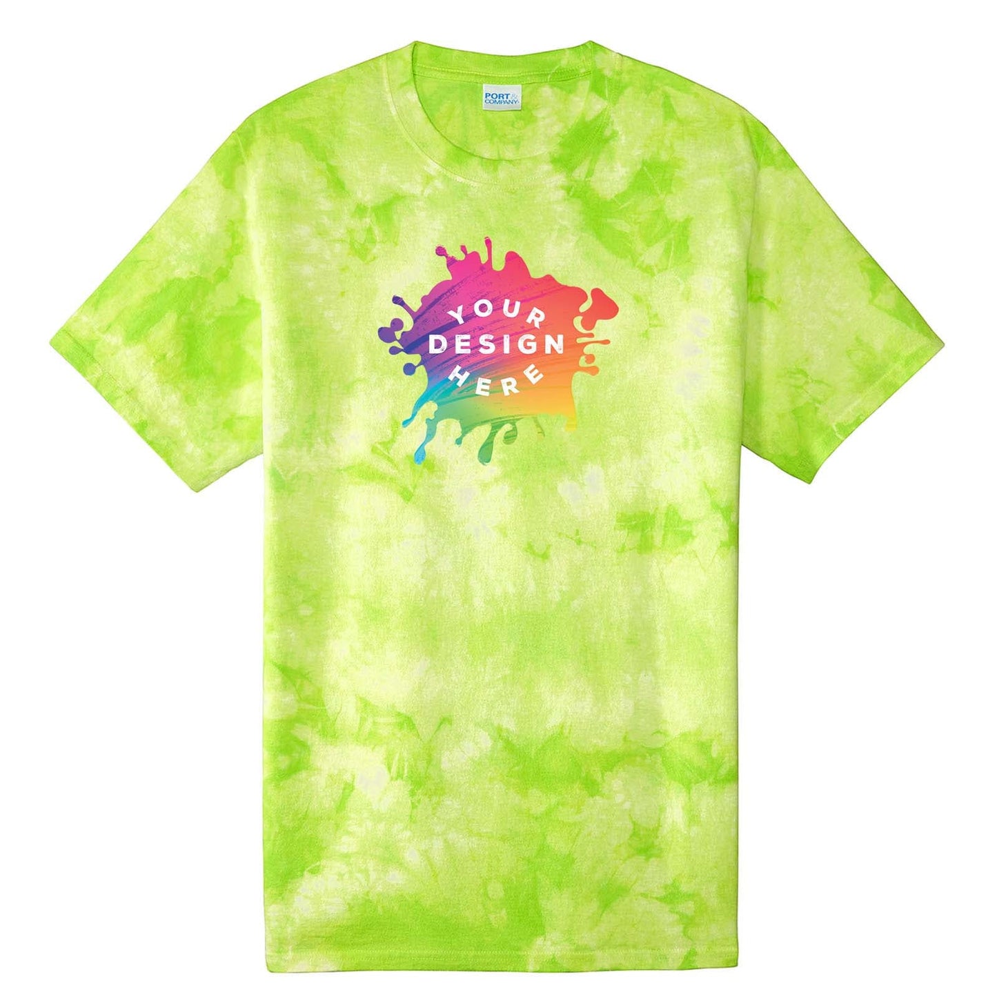 Custom Port & Company ® Crystal Tie-Dye Tee - Mato & Hash