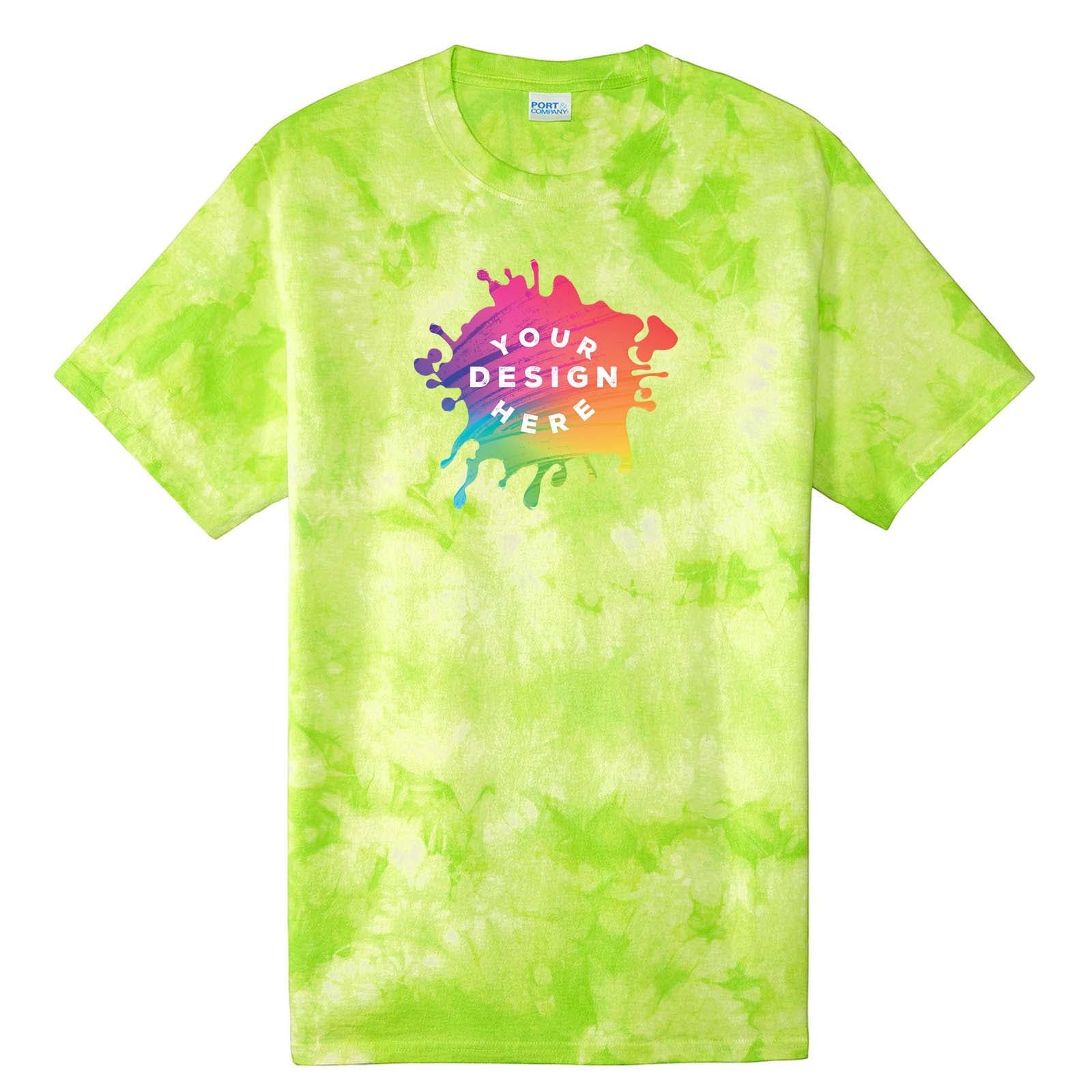 Custom Port & Company ® Crystal Tie-Dye Tee - Mato & Hash