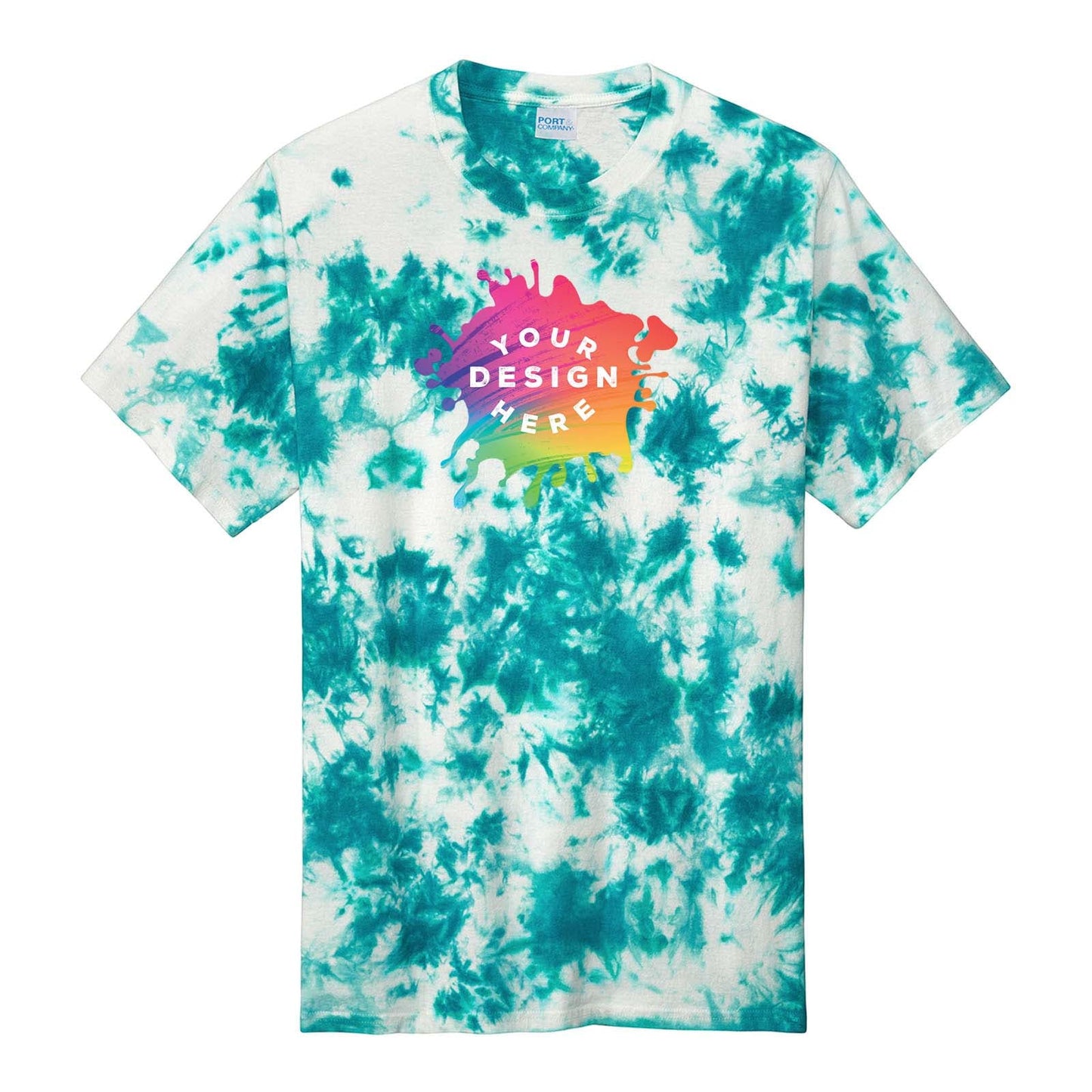 Custom Port & Company ® Crystal Tie-Dye Tee - Mato & Hash