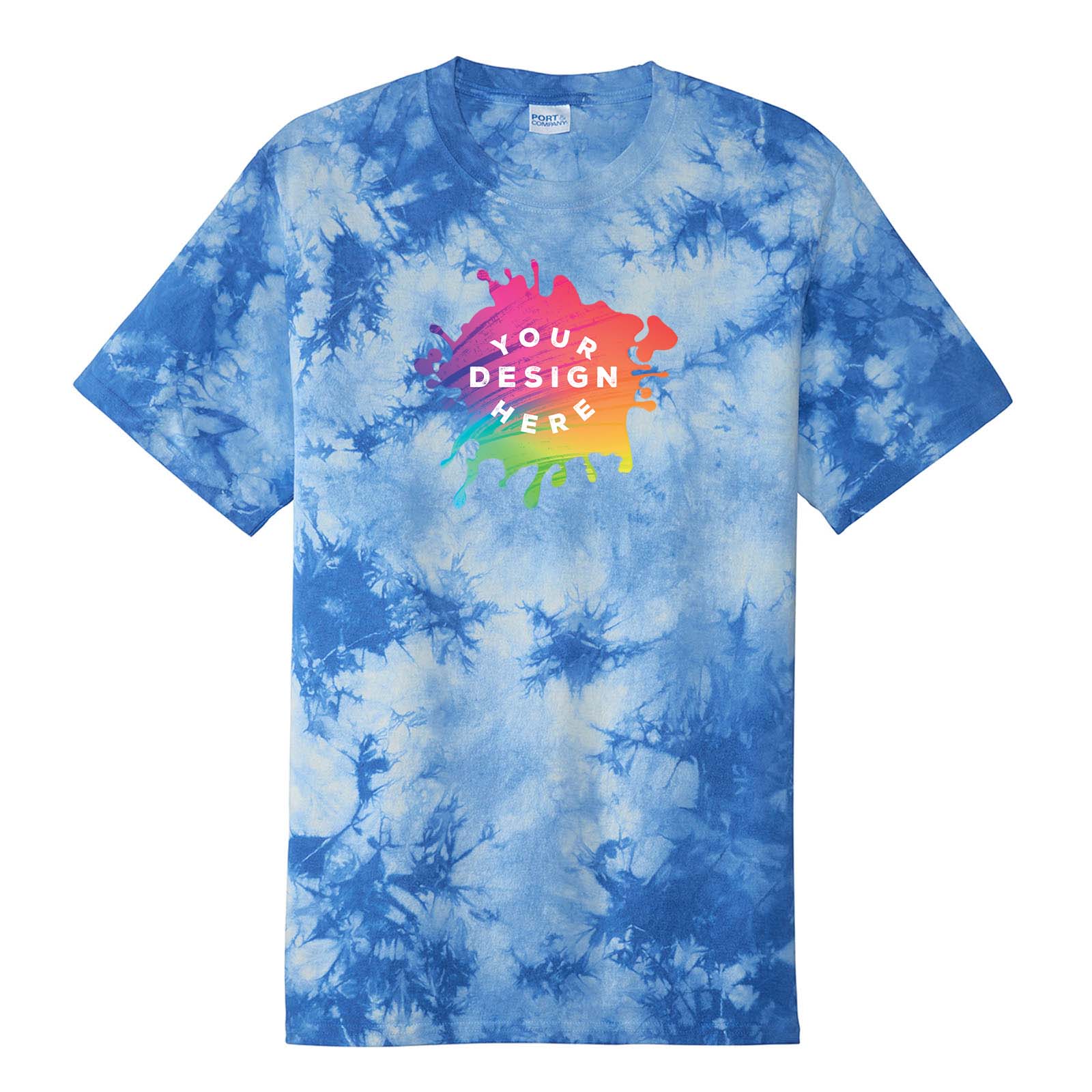 Custom Port & Company ® Crystal Tie-Dye Tee - Mato & Hash