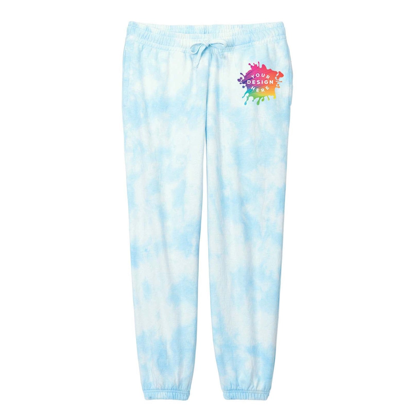 Custom Port & Company® Ladies Beach Wash® Cloud Tie-Dye Sweatpant - Mato & Hash