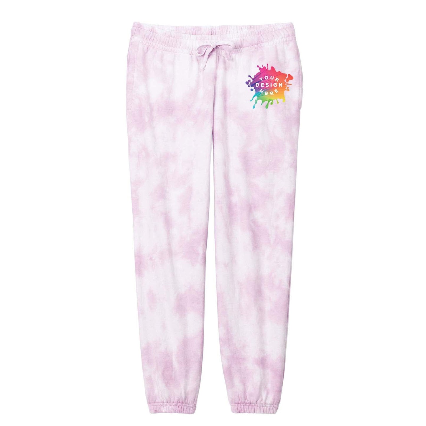 Custom Port & Company® Ladies Beach Wash® Cloud Tie-Dye Sweatpant - Mato & Hash