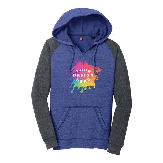 Custom Women's Lightweight Fleece Raglan Hoodie - Mato & Hash