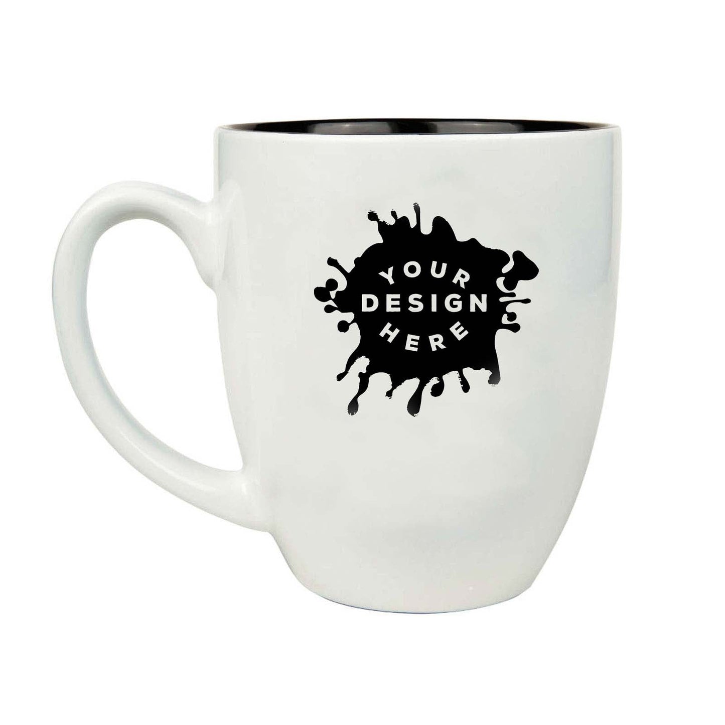 Customized-Lasered Ceramic Bistro Mug 16 oz. - Mato & Hash