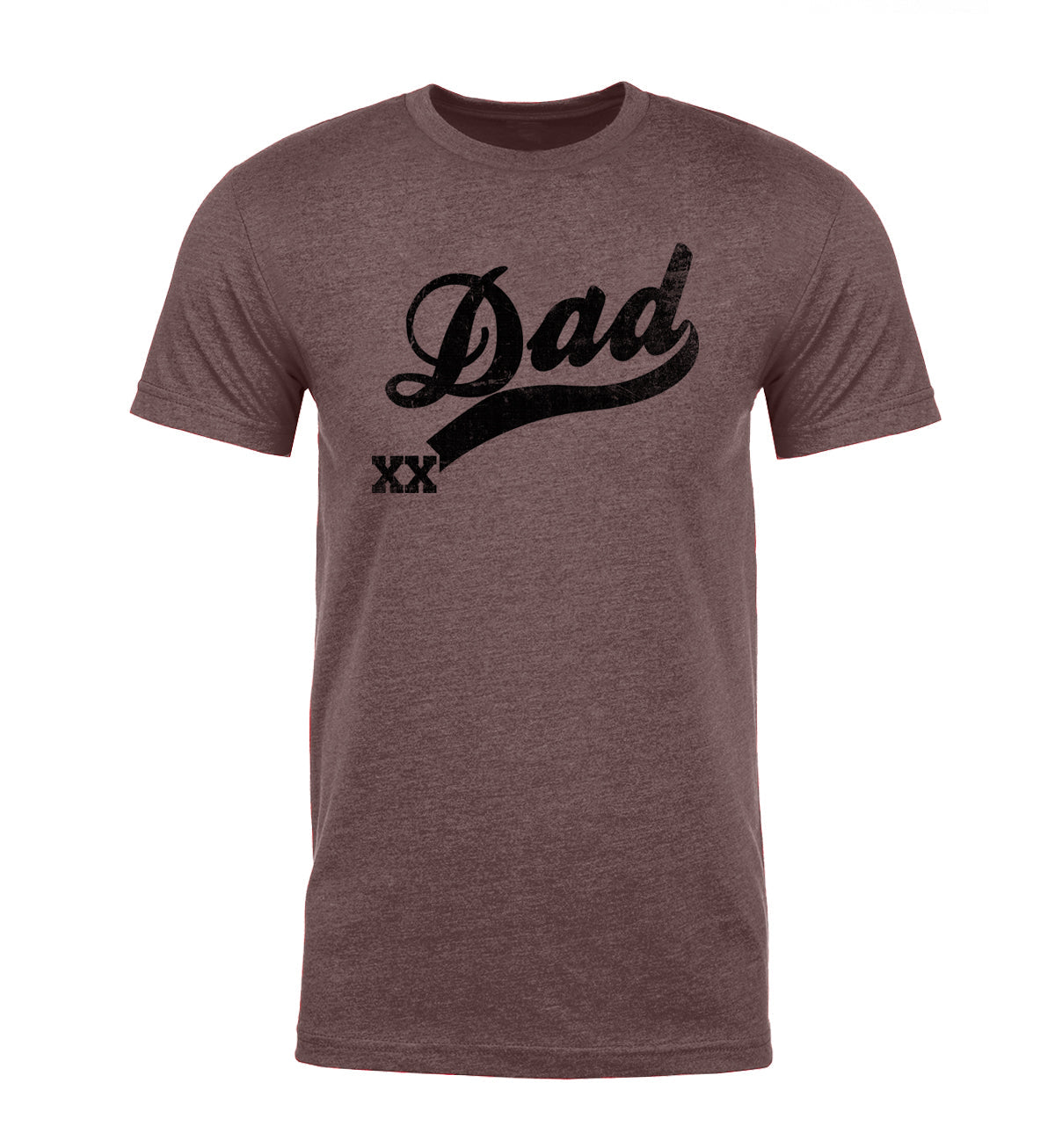 Dad + Classic Baseball Logo Text & Custom Number Unisex T Shirts - Mato & Hash