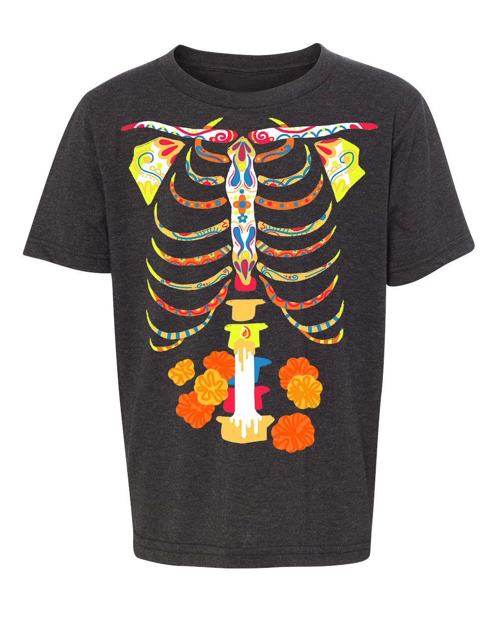 Day of the Dead Halloween Skeleton Kids T Shirts - Mato & Hash