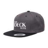 Deck Guys Embroidered Yupoong Adult 6-Panel Structured Flat Visor Classic Two-Tone Snapback