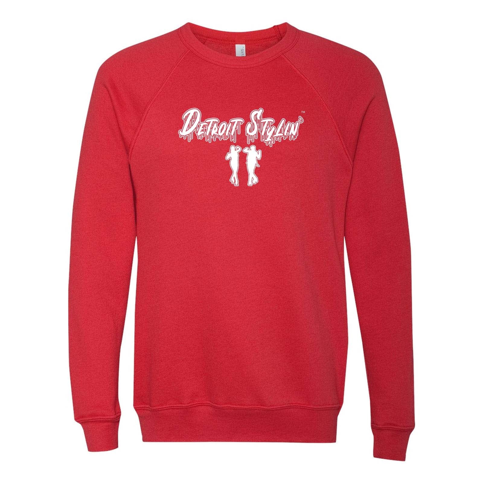 Detroit Stylin Bella + Canvas Unisex Cotton/Polyester Fleece Raglan Crewneck Sweatshirt Printed - Mato & Hash