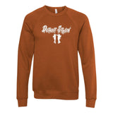 Detroit Stylin Bella + Canvas Unisex Cotton/Polyester Fleece Raglan Crewneck Sweatshirt Printed - Mato & Hash