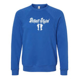 Detroit Stylin Bella + Canvas Unisex Cotton/Polyester Fleece Raglan Crewneck Sweatshirt Printed - Mato & Hash