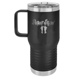 Detroit Stylin Laser Engraved 20oz Travel Tumbler with Handle - Mato & Hash