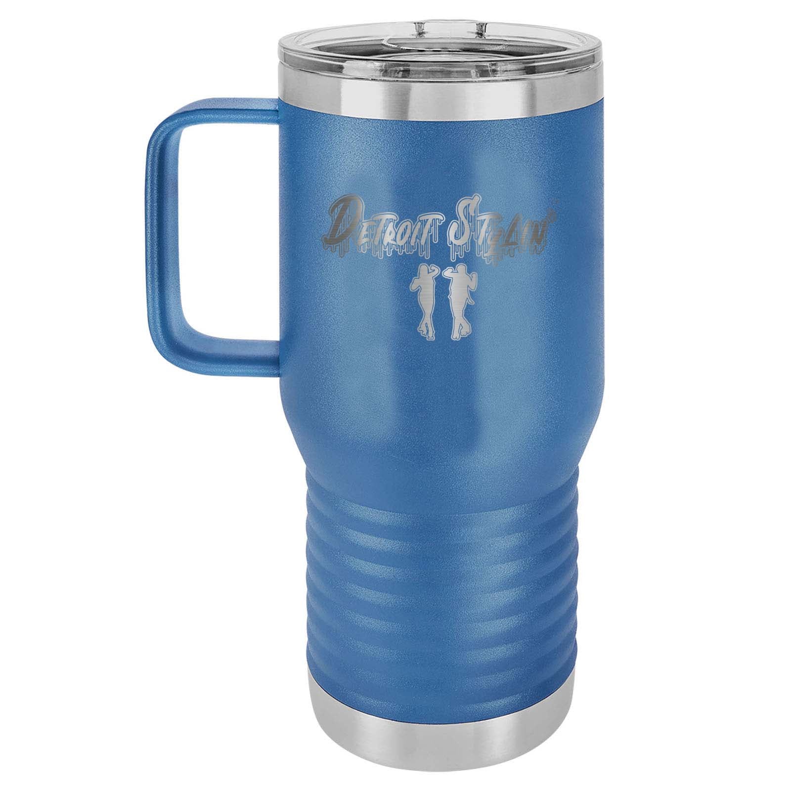 Detroit Stylin Laser Engraved 20oz Travel Tumbler with Handle - Mato & Hash