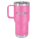 Detroit Stylin Laser Engraved 20oz Travel Tumbler with Handle - Mato & Hash