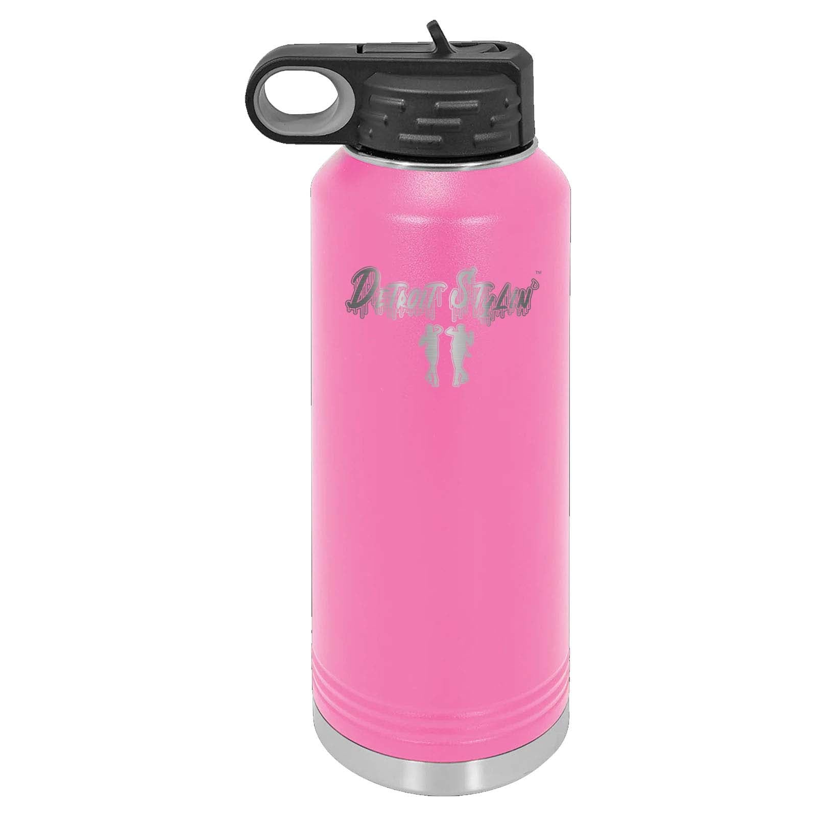 Detroit Stylin Laser Engraved 32oz Water Bottle with Flip Lid - Mato & Hash