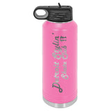 Detroit Stylin Laser Engraved 32oz Water Bottle with Flip Lid - Mato & Hash