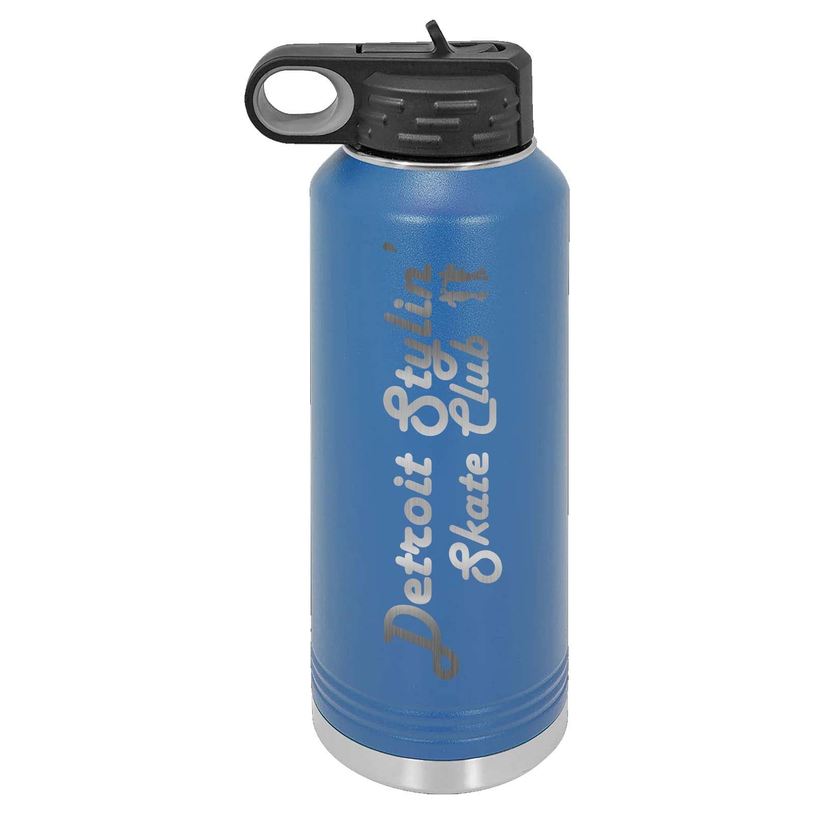 Detroit Stylin Laser Engraved 32oz Water Bottle with Flip Lid - Mato & Hash