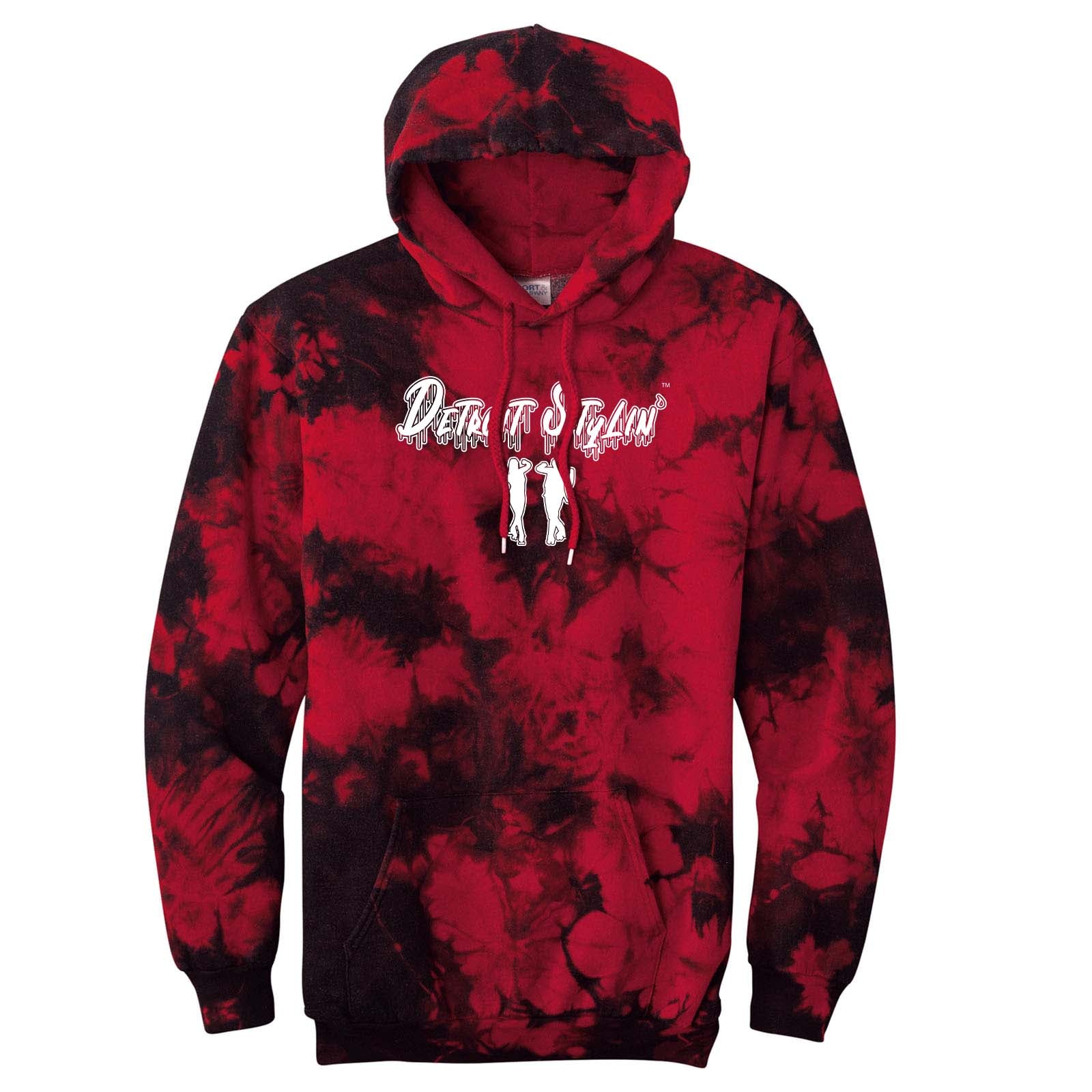 Detroit Stylin Port & Company® Crystal Tie-Dye Pullover Hoodie Printed - Mato & Hash