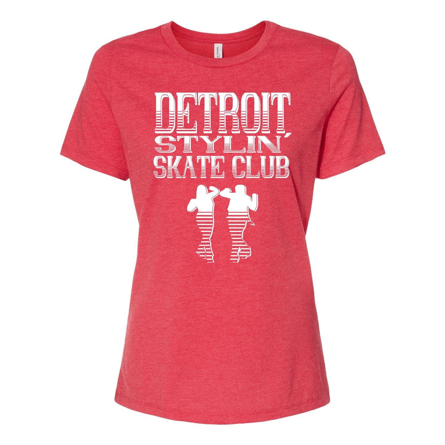 Detroit Stylin Skate Club Bella + Canvas Women's Cotton/Polyester Blend T-Shirt Printed - Mato & Hash