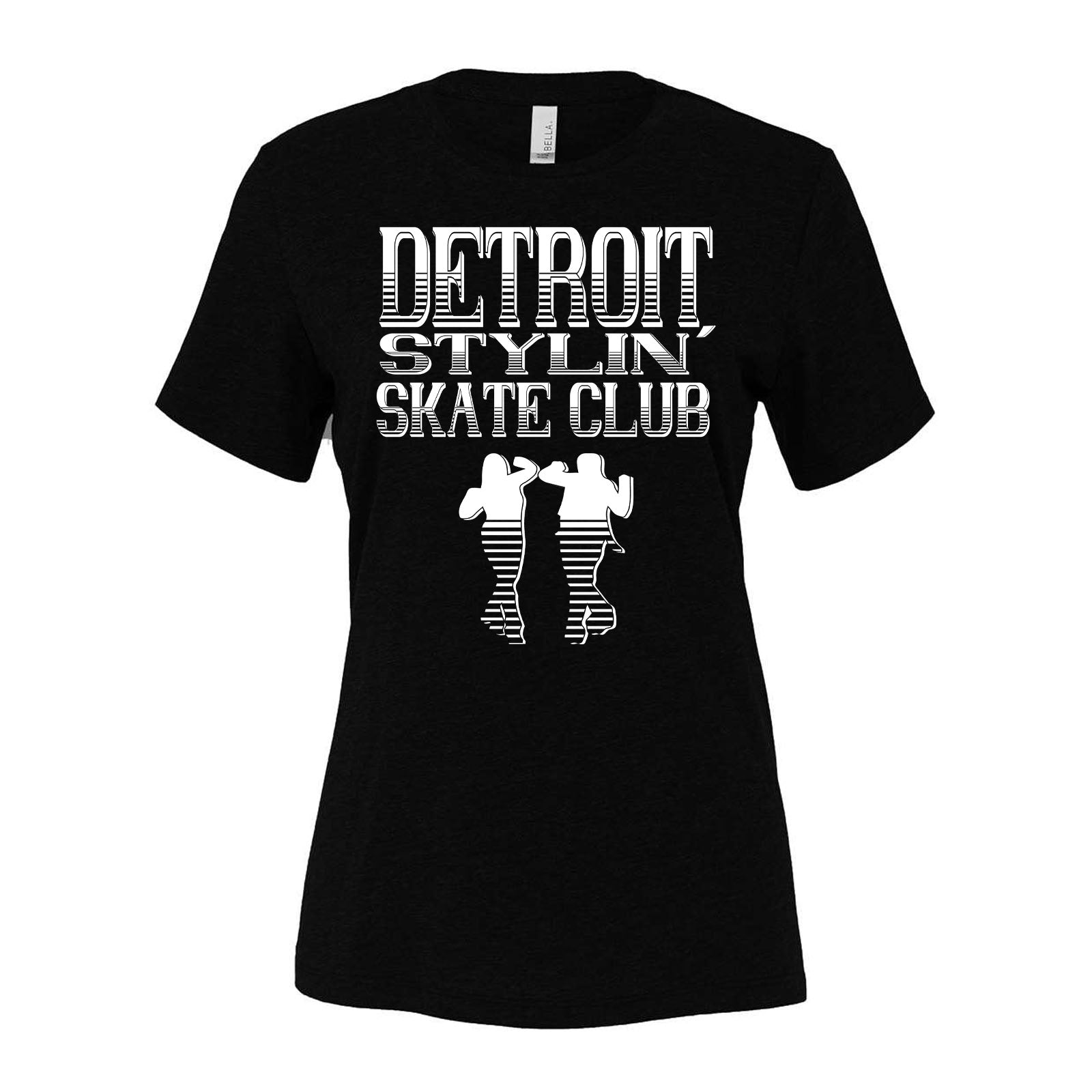 Detroit Stylin Skate Club Bella + Canvas Women's Cotton/Polyester Blend T-Shirt Printed - Mato & Hash